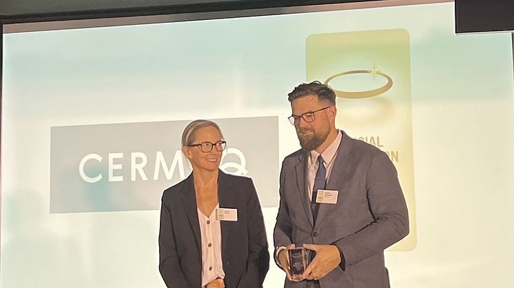 Henrik Duesund, Cermaq, med Emma Milne fra Compassion in World Farming