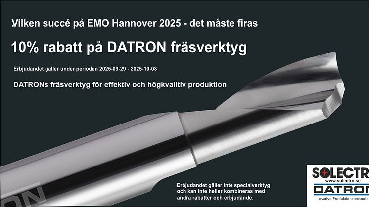 DATRON CNC-fräsverktyg för alumnium, plast, plexi, mässing, brons och komposit. Effektiva och högkvalitativa resultat.﻿