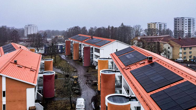 Projektet i Öxnehaga har fört med sig att Vätterhem justerat kraven så att solceller är inskrivna vid framtida upphandlingar inför nybyggnation. 