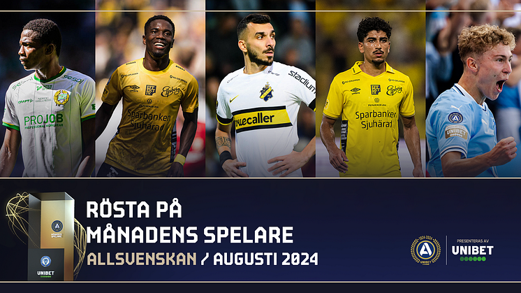 De kan bli Månadens Spelare och Tränare i augusti