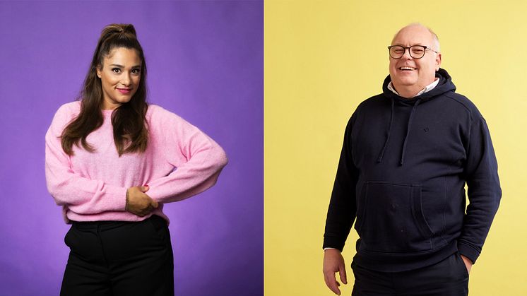 Farah Abadi och Lasse Persson leder Sveriges Radios satsning för Världens Barn 2024. 