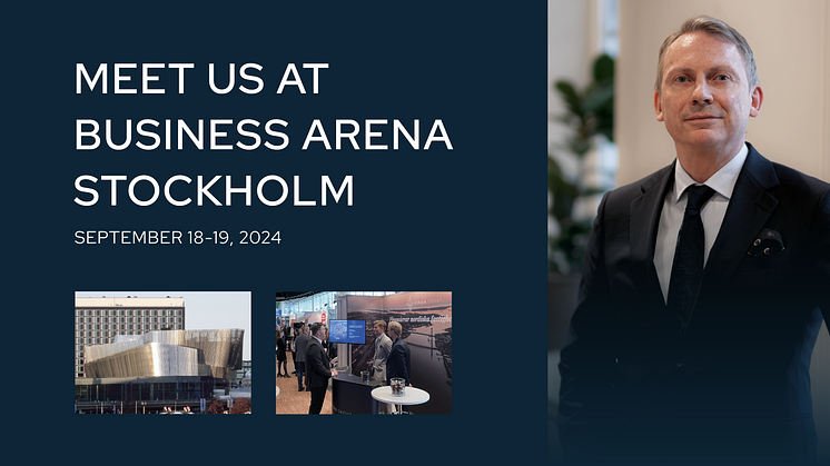 Meet us at Business Arena Stockholm, September 18-19!