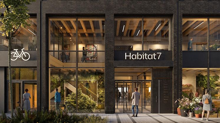 Habitat 7 (NCC) blir oberoende granskat, hela vägen från projektering till färdig byggnad, genom en BREEAM-certifiering med ambitionen att klara nivå Excellent. Bild: Krook&Tjäder