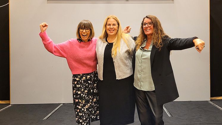 Lotta Lundgren, Petra Brylander och Lone Lindström.