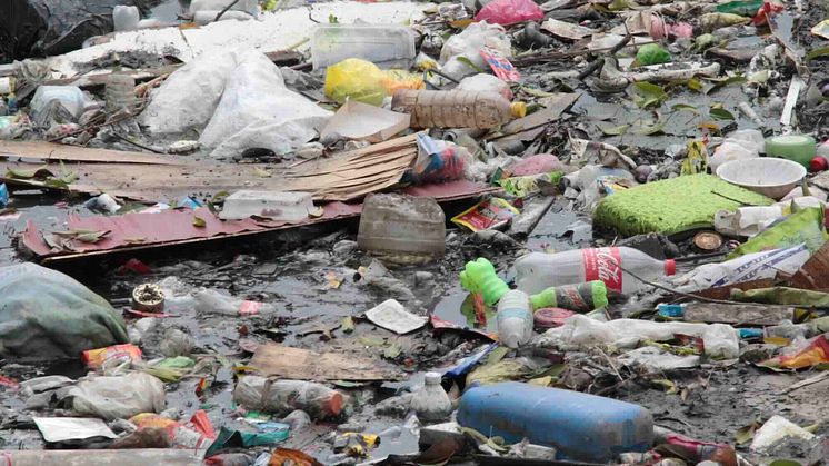Floden Pasig som rinner genom Manila, Filippinerna. Foto: Per Liljas