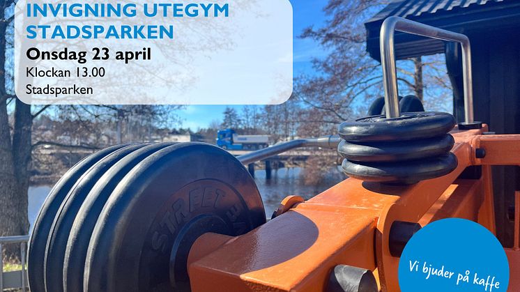 Nytt utegym i Stadsparken