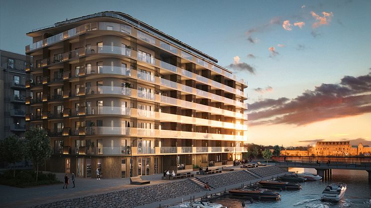 Bjurfors förmedlar lägenheterna i nybyggnadsprojektet Skimra i Malmö.