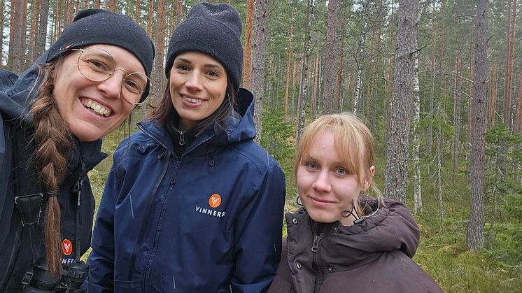 Från vänster: Sabina Andersen, Emma Sahlén och Ellen Lundin är gänget bakom MKBn från Vinnergi.