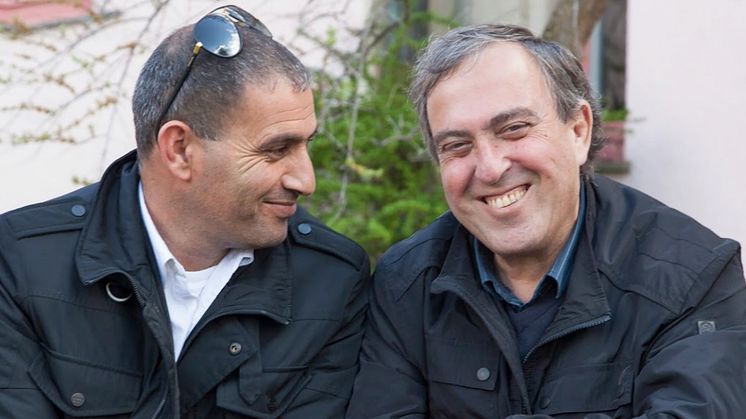 Bassam Aramin y Rami Elhanan (Foto: Katja Harbi)