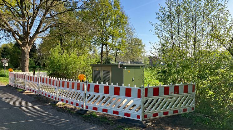 Die neue fernsteuerbare Ortsnetzstation im Knöller Damm in Wulfsmoor