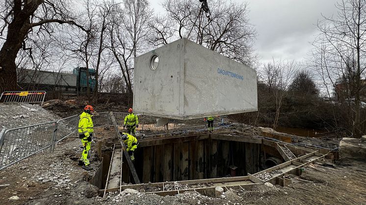 Ny anläggning som renar stora vattenflöden i centrala Örebro.