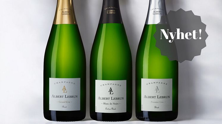 Nyhet! Champagne producenten Albert Lebrun gör debut på den svenska marknaden!