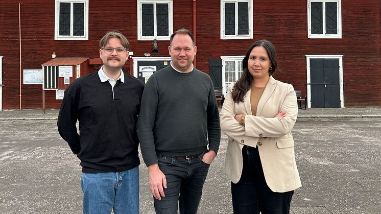 Structor Miljöpartner från vänster: Martin Alstermark, Johan Rodéhn (vd) och Lina Törnqvist. Foto: Structor