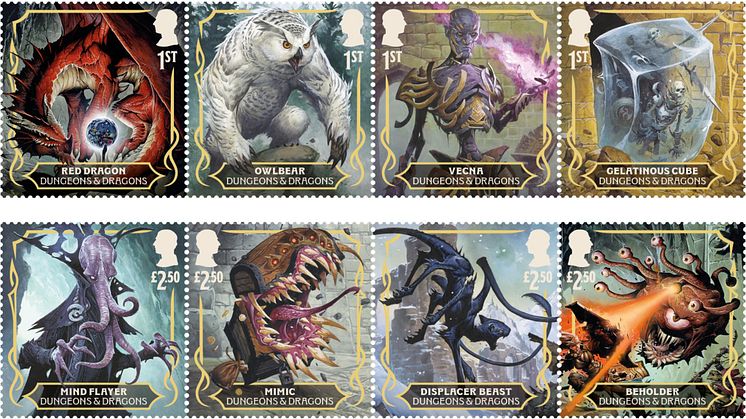 ROYAL MAIL CELEBRATES 50 YEARS OF DUNGEONS & DRAGONS