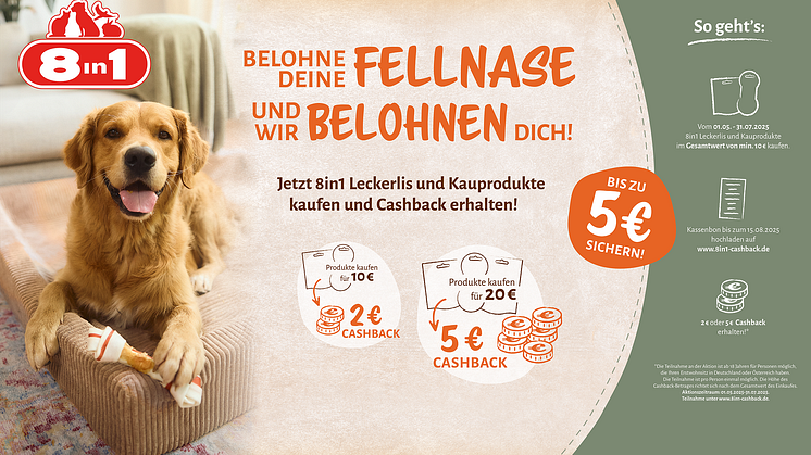 Die 8in1 Promo zur Unterstützung des Handels: "Belohne deine Fellnase – und wir belohnen dich“