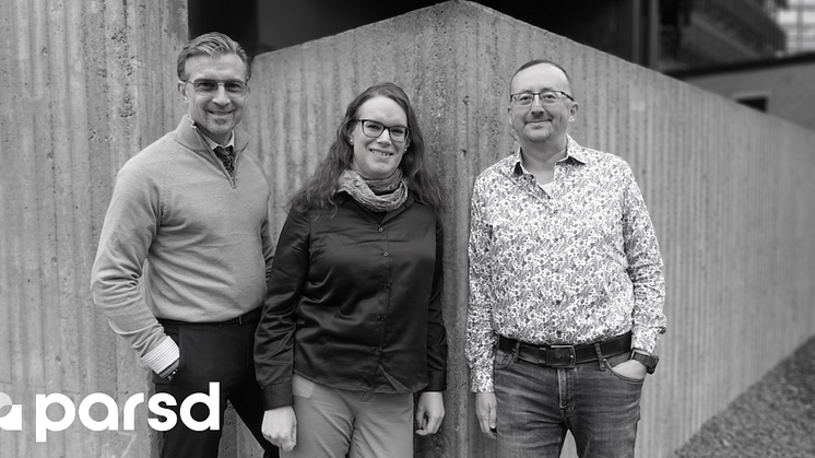 The Parsd Team – David Olgart, Alexandra Kafka Larsson and Håkan Ståby