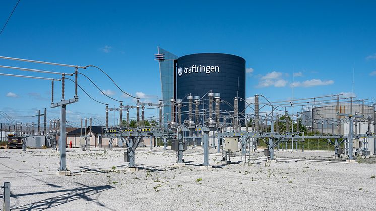 Kraftringens nya mottagningsstation i Gunnesbo.
