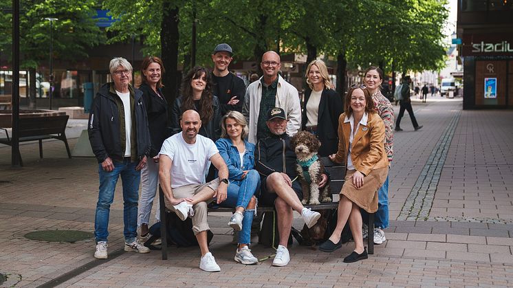 Bilden visar representanter från projektgruppen för Kulturnatta med exvis Visit Skellefteå, Sara kulturhus och Kulturskolan.