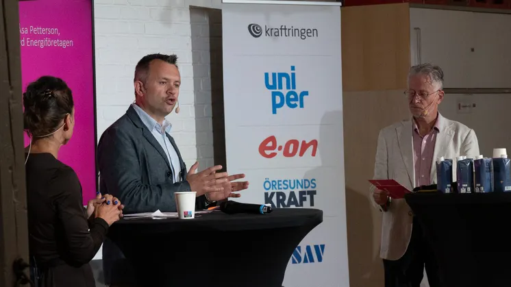 Kraftringens vd Sezgin Kadir på Ystad Summit 2026.