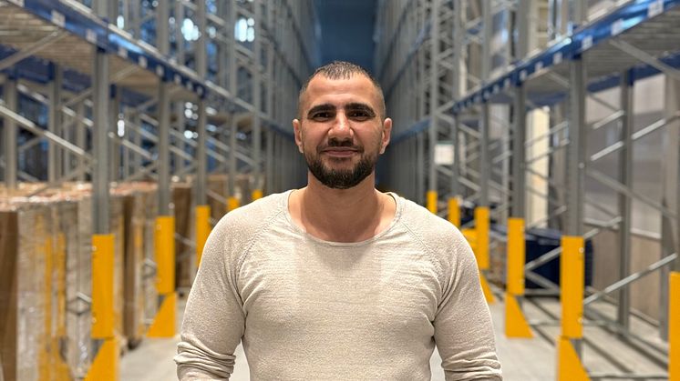 Ibrahim Al-Doukhi, Warehouse Manager för Dachser i Landskrona 