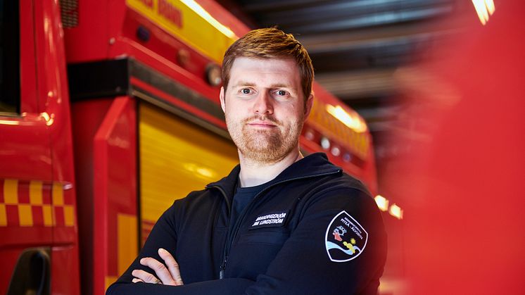 Räddningschef Jim Lundström väljer att kliva av sitt chefsuppdrag men önskar att vara kvar i organisationen. Foto: Maria Fäldt