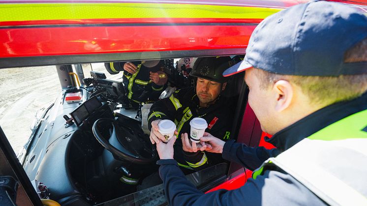 Drive through-koncept för katastrofinsatser lanserades i samarbete med Ljungby Räddningstjänst