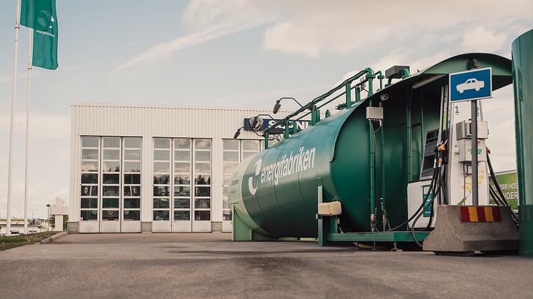 Tankstation med HVO100