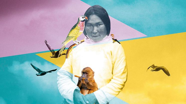 Ivínguak’ Stork Høegh, Arnarulunnguaq, digital fotocollage, 2020