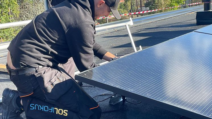 Solceller på Floran Dagcenter åt Hultsfreds kommun