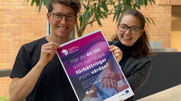 Jacob Ode och Felicia Dakkour är tävlingsansvariga för Dalarna Innovation Days Challenge på Dalarna Science Park.