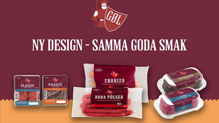 GØL, ny förpackningsdesign