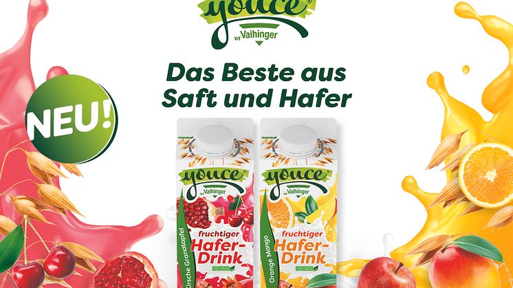 Youce by Vaihinger: Der fruchtige Haferdrink – jetzt verfügbar!