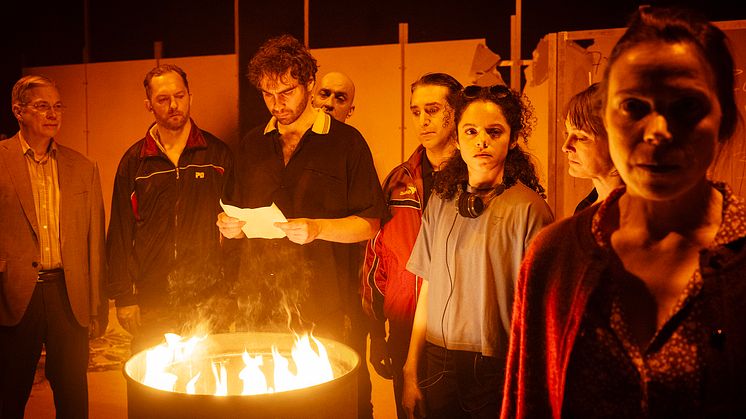 Johan Gry, Rasmus Lindgren, Vincent Grahl, Ove Wolf, Ashkan Ghods, Fabiola Cruz, Anna Harling, Maria Salomaa. Foto: Ola Kjelbye.