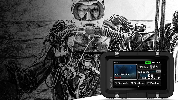 Descent X50i on ensimmäinen suurinäyttöinen Garmin-sukellustietokone 