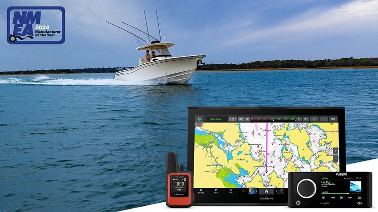 Garmin har blivit utsedd till Manufacturer of the Year av  NMEA för tionde året i rad
