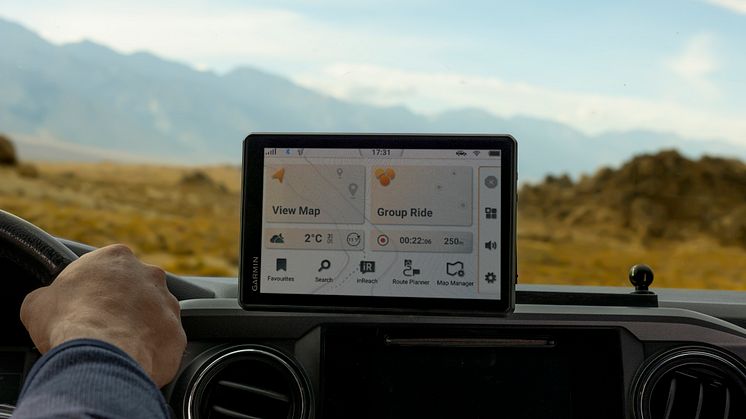 Ny robust GPS för all slags terräng erbjuder en större touchskärm och ett robust fäste som hjälper dig att få ännu mer ut av dina äventyr off-road