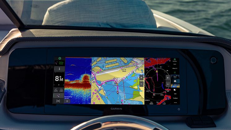GPSMAP 1523xsv on ensimmäinen  erittäin leveällä 15 tuuman näytöllä varustettu Garmin-karttaplotteri 