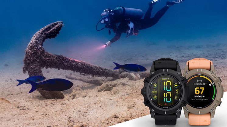 GARMIN® DESCENT™ G2 : LA NOUVELLE MONTRE GPS CONNECTÉE AVEC ORDINATEUR DE PLONGÉE ET ÉCRAN AMOLED INTÉGRÉS