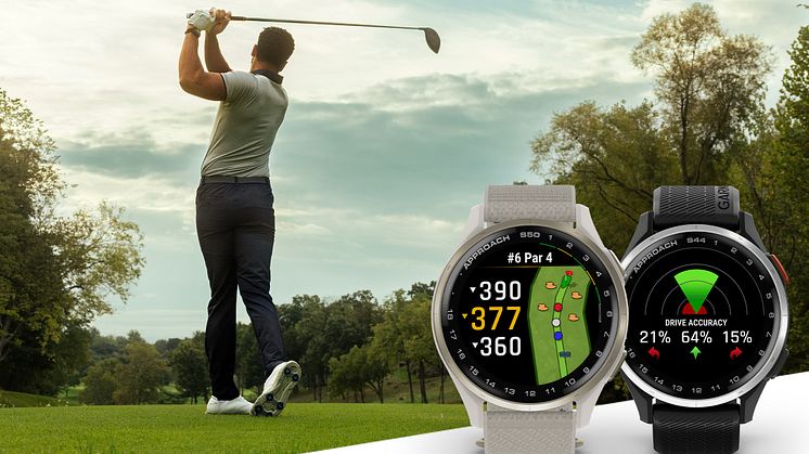 Nya golfklockor i lättviktsdesign, ljusa färgstarka displayer, funktioner för prestation och sömlös integrering med de nya klubbspårningssensorerna Approach CT1