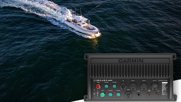 GPSMAP 9500 levererar premium funktioner och processorkraft genom tredje parts bildskärmar med en upplösning på upp till 4K  