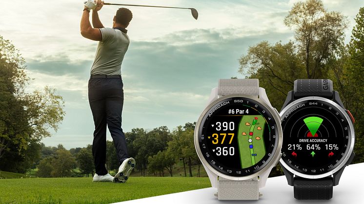 APPROACH® S44 ET S50 : DEUX NOUVELLES MONTRES CONNECTÉES DE GOLF POUR GARMIN®