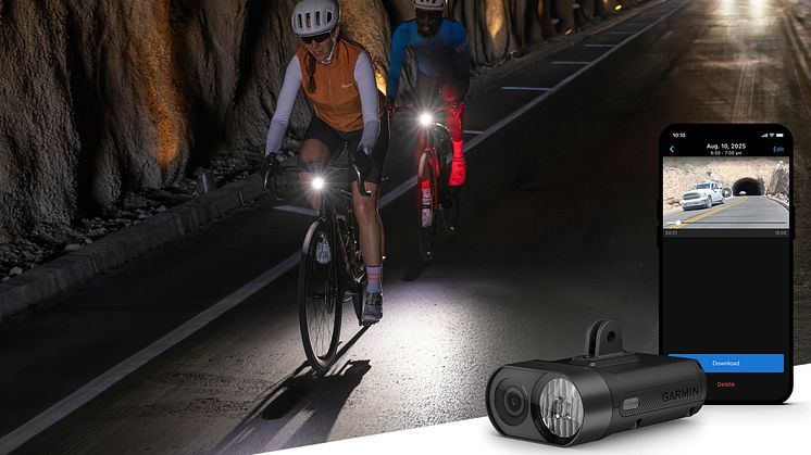 Garmin introducerer Varia Vue cykellygte med indbygget  4K kamera