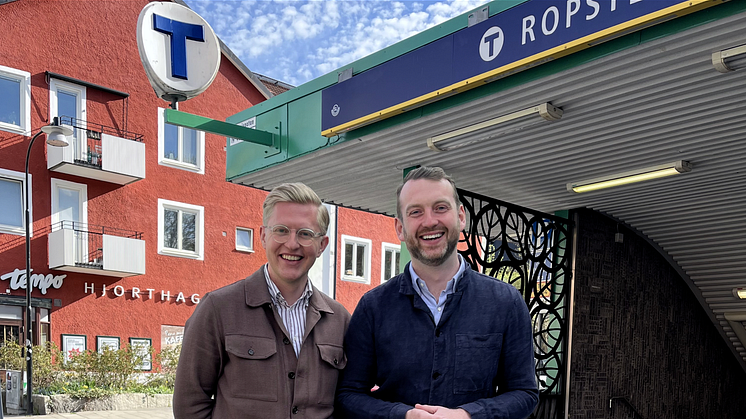 Anton Fendert och Jakop Dalunde, foto: Miljöpartiet 