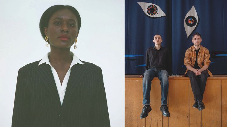 Jonelle Twum, foto: Ikram Abdulkadir. Sebastian Dahlqvist och Elof Hellström, foto: Beatrice Lundborg.