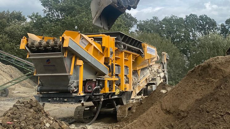 Mobil återvinningsanläggning för stabilisering av jordar och leror