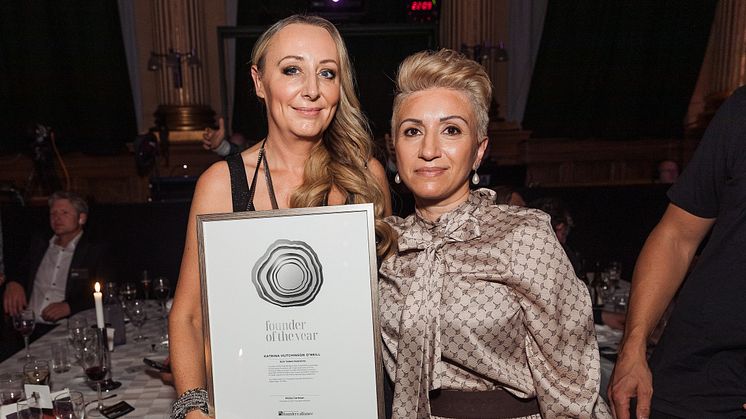 Katrina Hutchinson O’Neill - founder of Join Talent Solutions, received the Growth Rings in Silver for the global award Founder of the Year category Medium Size Companies at the Founders Awards Gala held at Nalen in Stockholm on September 19.