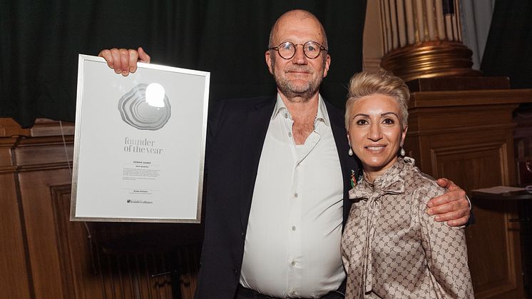 Jonas Aaro,  founder of Aaro Systems, received the Growth Rings in Silver for the global award Founder of the Year category Medium Size Companies at the Founders Awards Gala on September 19.
