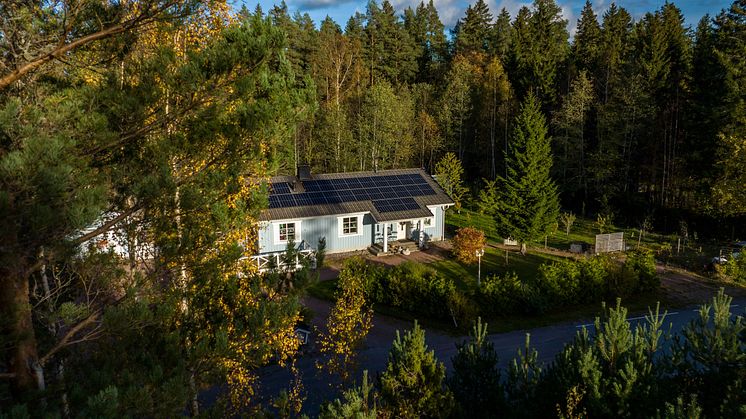 Villa med solceller