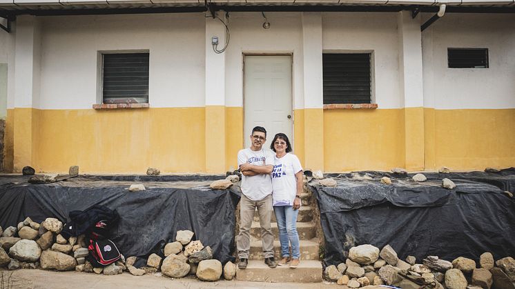 Luis Fernando Chávez och Daysi Méndei El Salvador. Fotograf för We Effect - Philip Krook