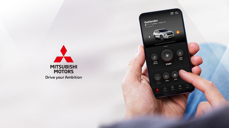 MITSUBISHI MOTORS LANSERER NY "MITSUBISHI MOTORS" APP I EUROPA 